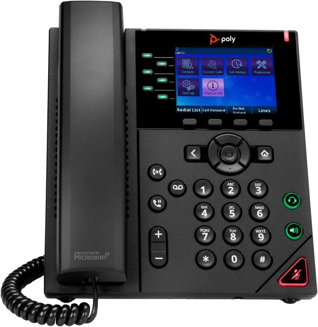 HP Poly OBI VVX 350 IP Phone and PoE-enabled