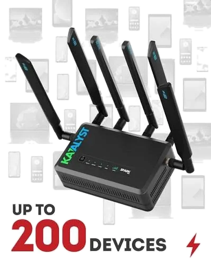 The Spark router serving many devices